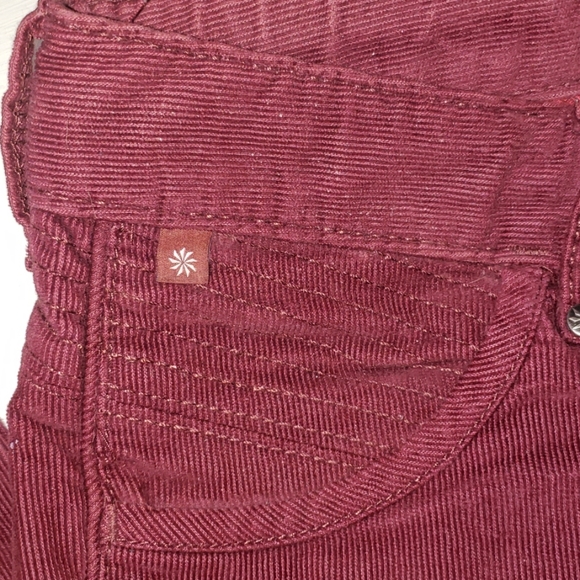 Athleta solid slim corduroy pants Cherrywood Red - Picture 6 of 8